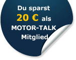 Du sparst 20 € als MOTOR-TALK Mitglied